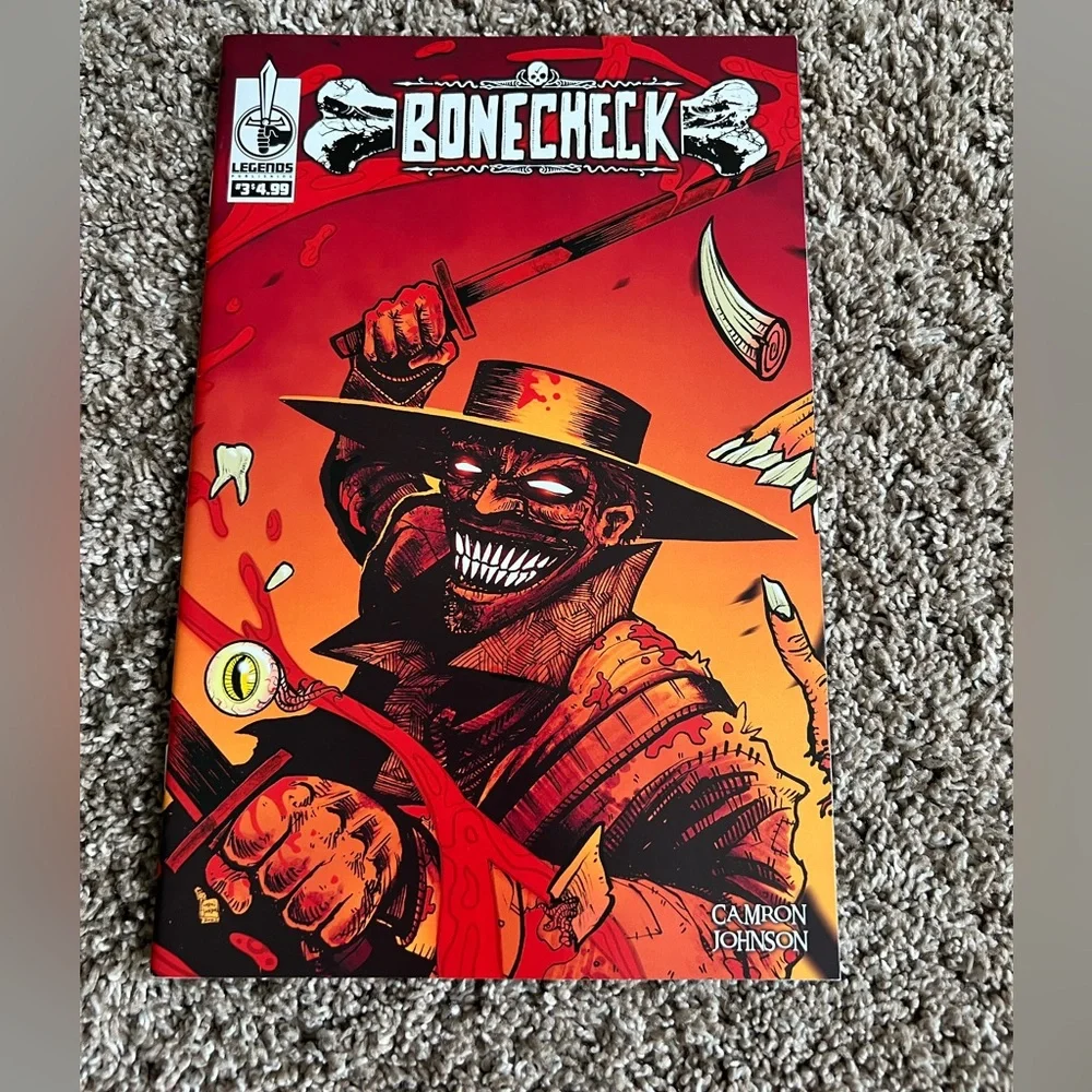 Bonecheck Comic Books Lot of 4 2022-2024 Camron Johnson Legends Comic Publishing